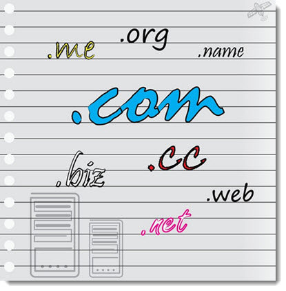 Various domain extensions written in a paper 