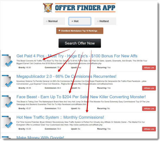 The Clickbank Produt Finder