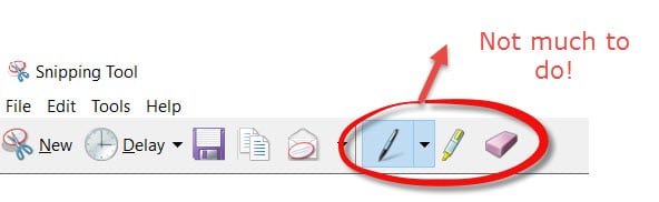 The Windows Snipping Tool