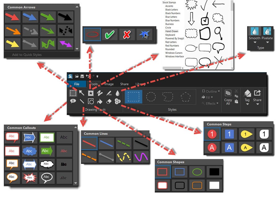 can i use tools to edit a snagit video capture