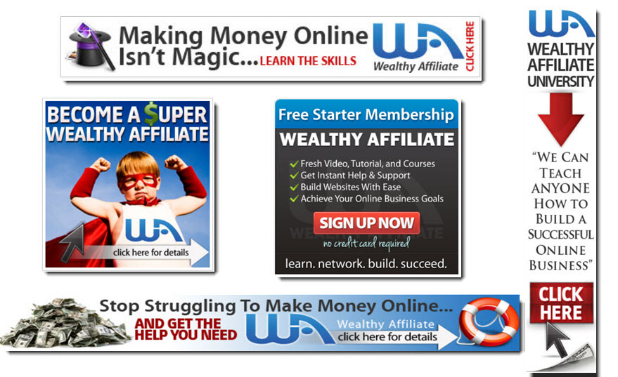 Wealthy Affiliate banners