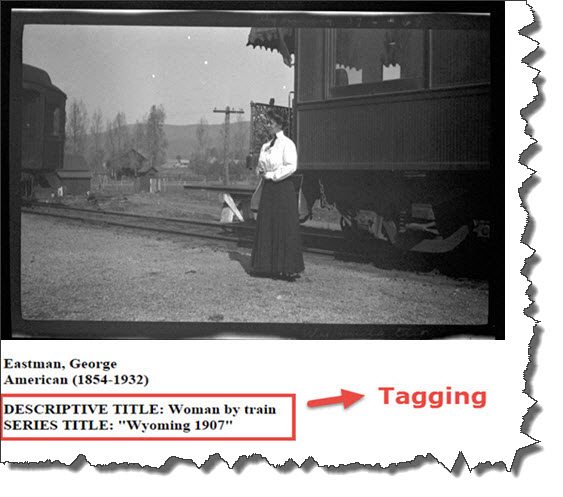 Example of tagging using an image from the George Eastman House collection