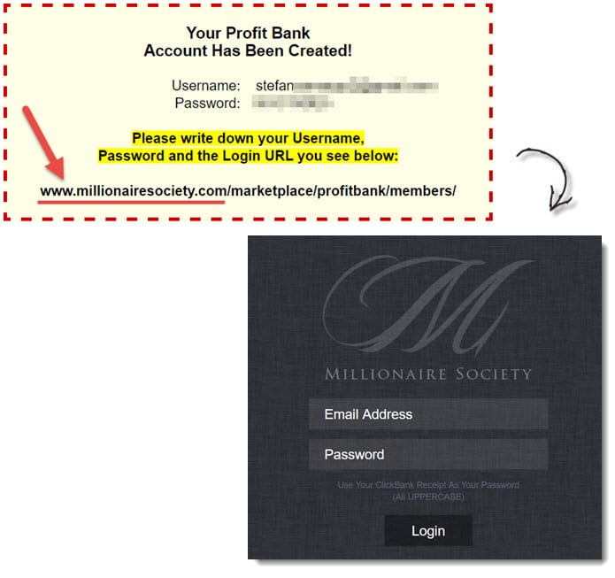 Login to Millionaire Society