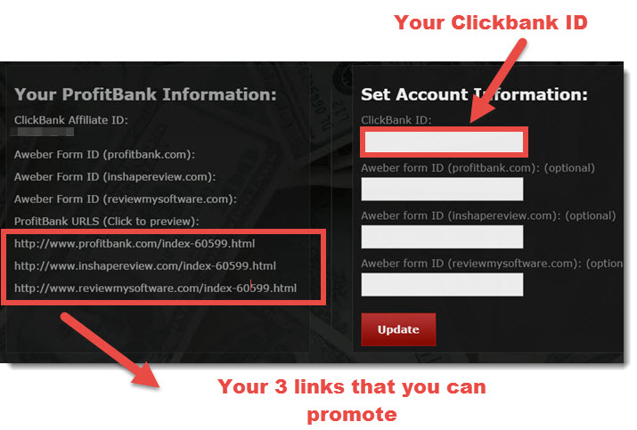 Profit bank form