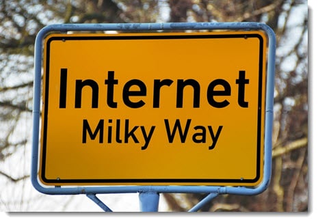 Internet milky way