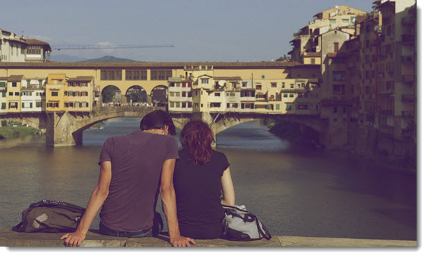 couple at the bridge