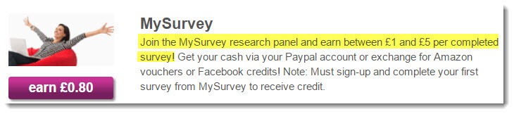 mysurvey offer