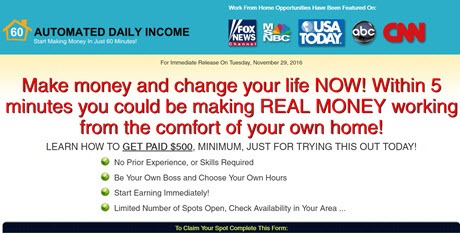 is automated daily income a scam