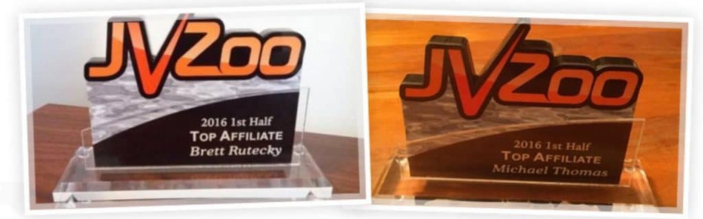 JVZoo top affiliate trophy