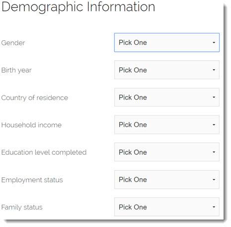demographic questions
