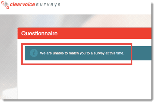 no surveys available