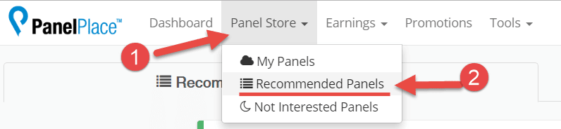 recommended panels