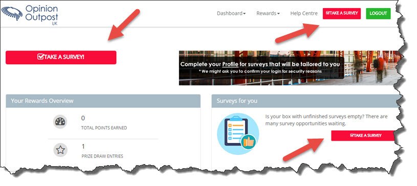 opinion outpost dashboard