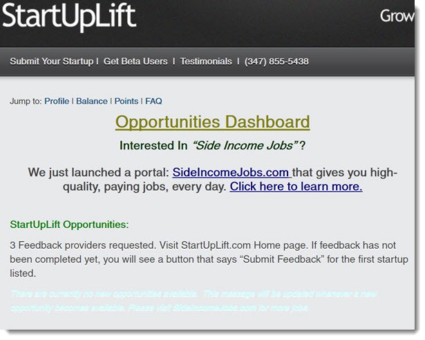 opportunity dashboard