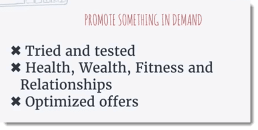 promote something in demand