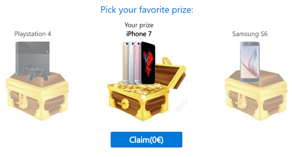 pick your favorite prize
