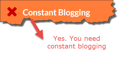 constant blogging