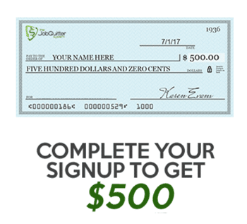 complete your signup to get $500