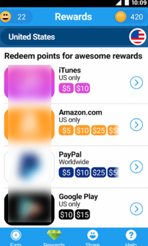 FeaturePoints rewards