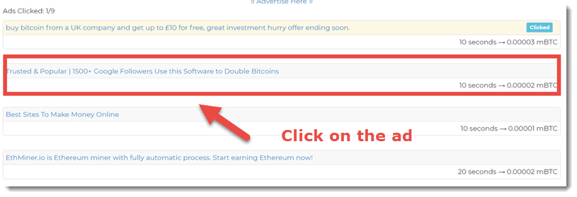 How to earn bitcoin by viewing ads