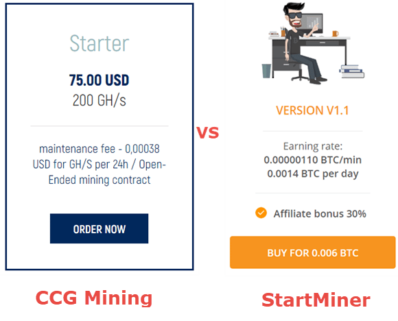 ccg mining vs Startminer
