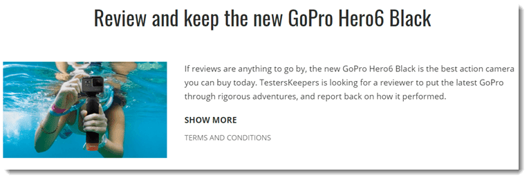 test and keep the new gopro hero 6