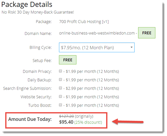price hosting