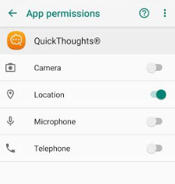 app permissions