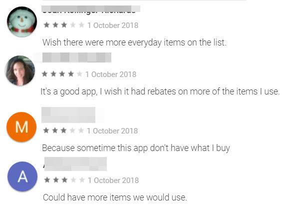 users reviews