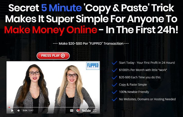 flipped sales page