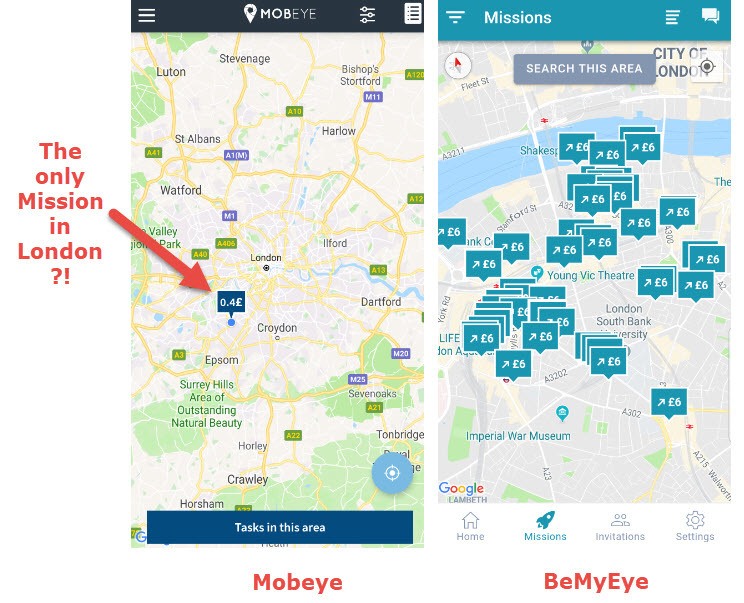 mobeye vs bemyeye map