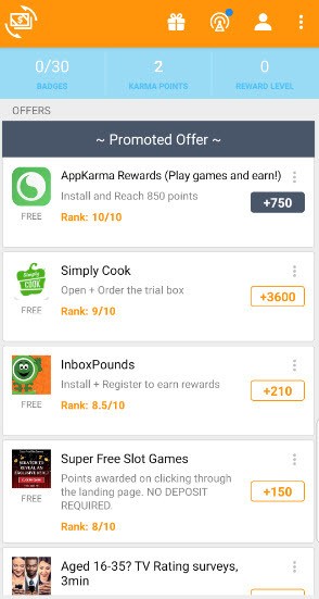 cashKarma offers