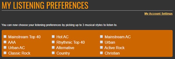 listening preferences