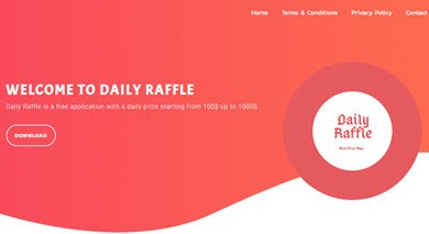 daily raffle review (Homepage)