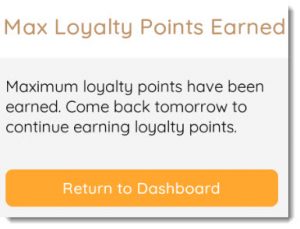 max loyalty points reached