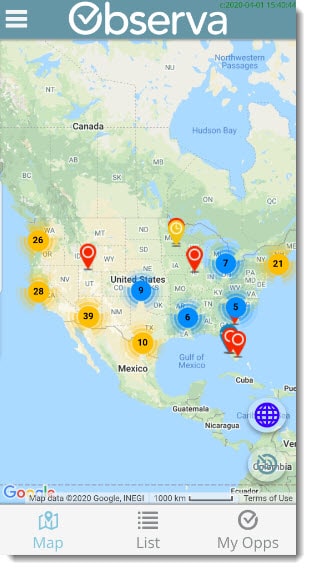 Observa map