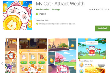 Baixe My Cat - Attract Wealth no PC com MEmu