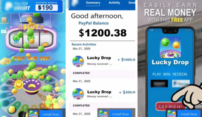 Lucky Drop advertisement