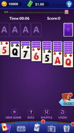 solitaire jackpot gameplay