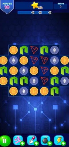 crypto connect 3 gameplay
