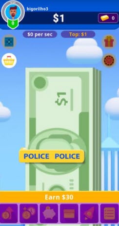 money cash clicker gameplay
