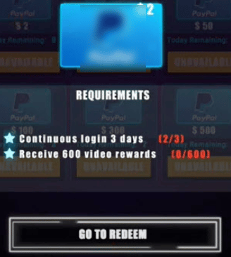 requirements to redeem