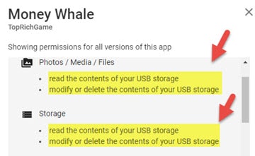 money whale permissions 2