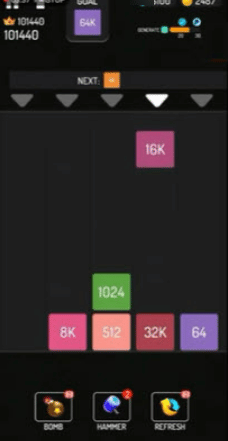 Drop Numbers Blocks game