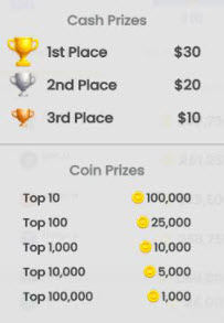 leaderboard prizes