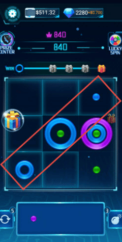 playing Merge Rings Puzzle