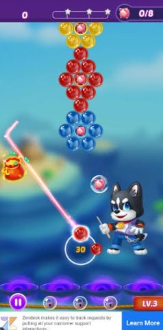 frenzy bubble shooter gameplay