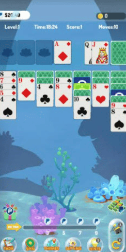 playing Super Wow Solitaire