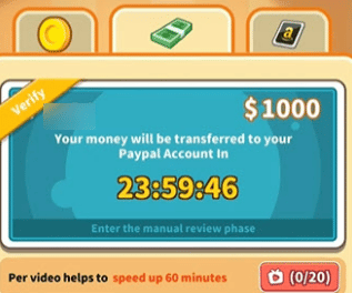 Tile Blast verifying payment