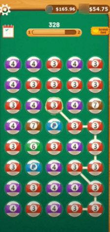 playing Pool Ball 2048